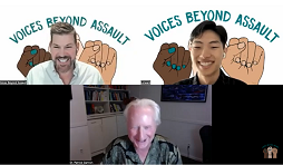Image of J. Patrick Gannon with Men of Voices Beyond Assault